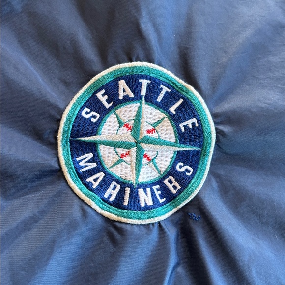 Seattle Mariners‎ Blue Short Sleeved  Windbreaker Size XL - Picture 3 of 7